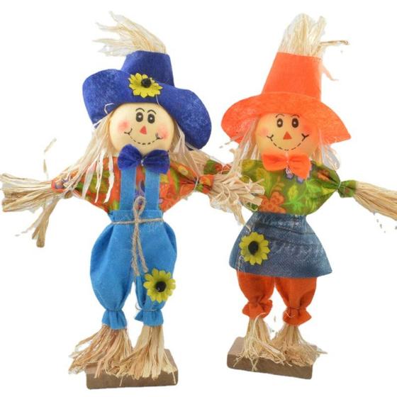 Imagem de 2*PCs Harvest Festival Scarecrow Ornament, Home Window