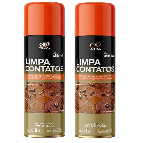 Imagem de 2 Peças - Limpa Contato Alta Performance De 300ml / 209g - Orbi Quimica