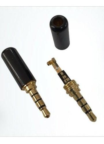 Imagem de 2 Peças Plug P3 Macho Profissional 3.5mm Dourado