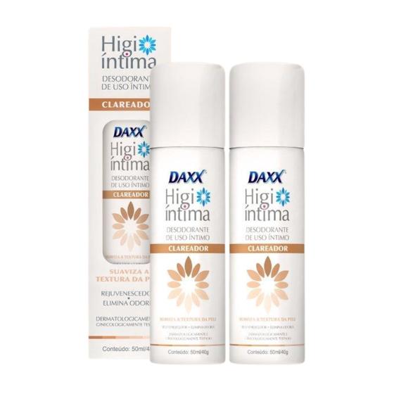 Imagem de 2 Perfume Desodorante Intimo Feminino Clareador De Virilha Daxx
