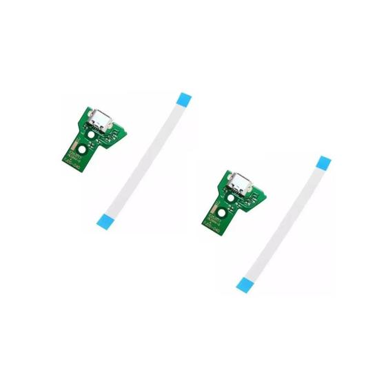 Imagem de 2 Placas Usb Jds/Jdm 040 com Flat/Flex 12 Vias para Carregamento Compatíveis com o Controle de PlayStation 4 PS4