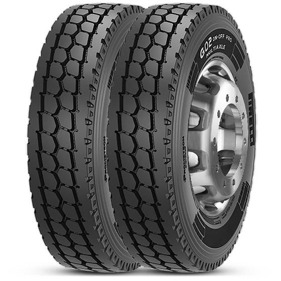 Imagem de 2 Pneu 295/80R22.5 Pirelli G02 On-Off Pro Multiaxle 152/148L