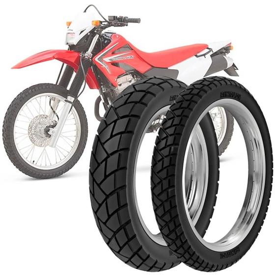 Imagem de 2 Pneu Moto Honda Xr 250 Tornado Rinaldi 120/80-18 62s 90/90-21 54s R34