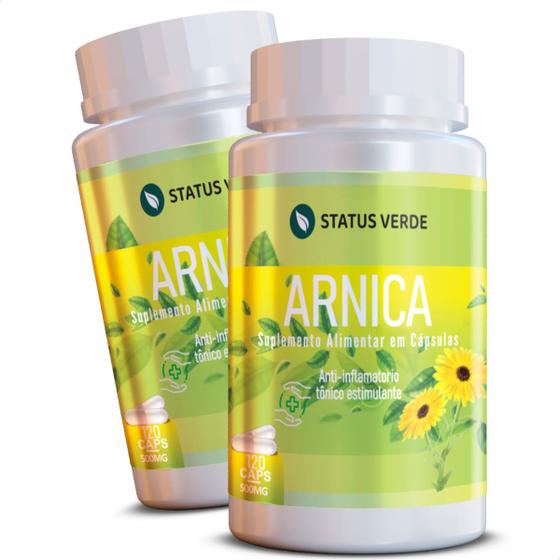 Imagem de 2 Potes Arnica Kit 240 Cáps - Status Verde