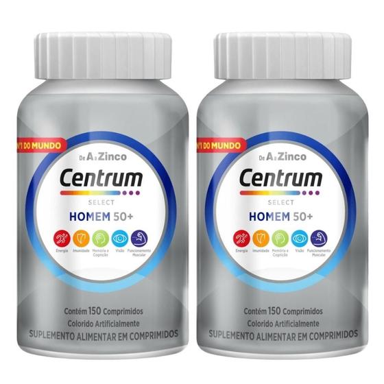 Imagem de 2 Potes - Centrum Select Homem 50+ Com 150 Comprimidos Cada