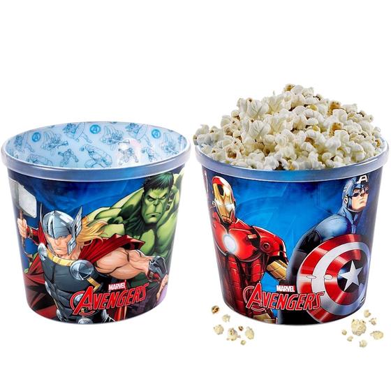 Imagem de 2 Potes de Pipoca Vingadores Avengers 2.1 litros Plasútil