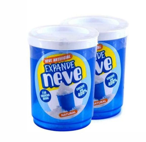 2 Potes Neve Artificial Expande Branca Geleia Slime - Gelele Menor preço em 2 Potes Neve Artificial Expande Branca Geleia Slime - Gelele