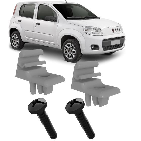 Imagem de 2 Presilhas Suportes Cinza Parafuso Quebra Sol Uno Attractive Drive Economy Sporting Vivace Way 2011 2012 2013 2014 2015 2016 2017 2018 2019 2020 2021