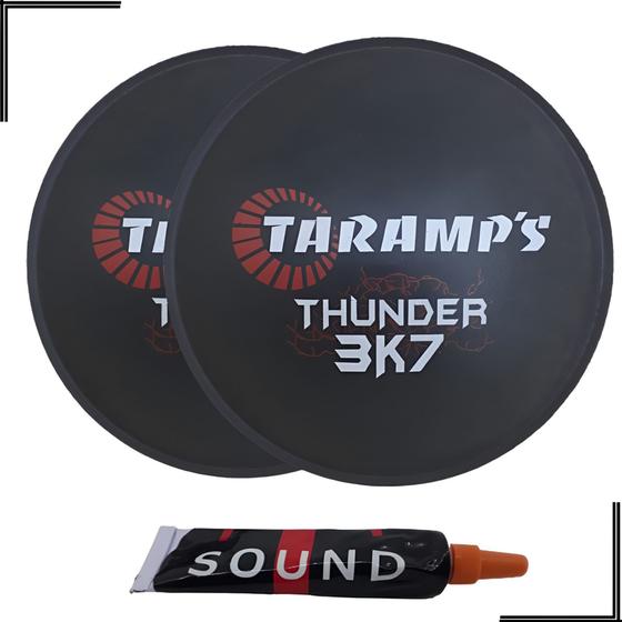 Imagem de 2 Protetor Central Para Alto Falante Taramps Thunder 3k7 135mm + Cola