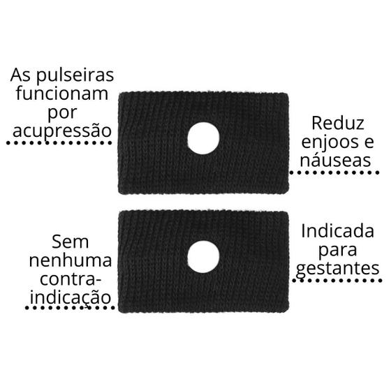 Imagem de 2 pulseiras anti nausea e enjoo gravida infantil maternidade