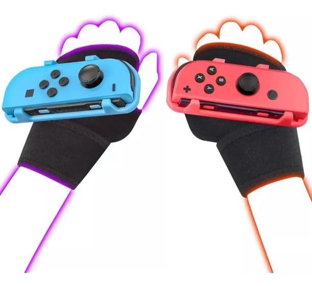 2 Pulseiras Faixa Strap Alça Pulso Just Dance Para Joycon Nintendo