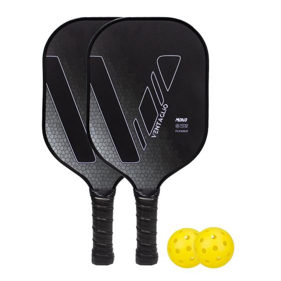 Imagem de 2 Raquetes de Pickleball Mono + 2 Bolinhas - Ventaglio