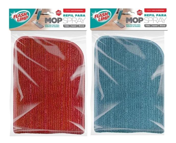2 Refil De Mop Spray Flash Limp Original Menor preço em 2 Refil De Mop Spray Flash Limp Original
