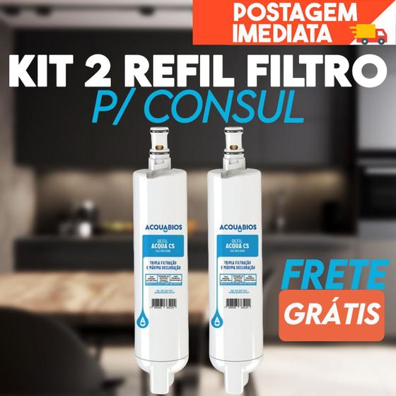 Imagem de 2 Refil Filtro Compatível Consul P/ Purificador Cpc30 Cpc31 Cpb34 Cpb35 Cpb36