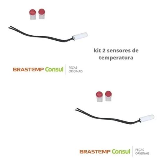 Imagem de 2 Sensor 2,7k Geladeira Consul Brastemp W10531315 Original