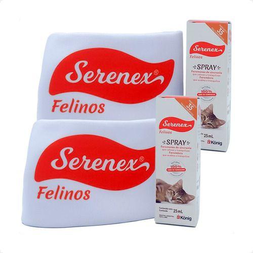 Imagem de 2 Serenex Spray Felinos Acalma E Tranquiliza König - 25ml