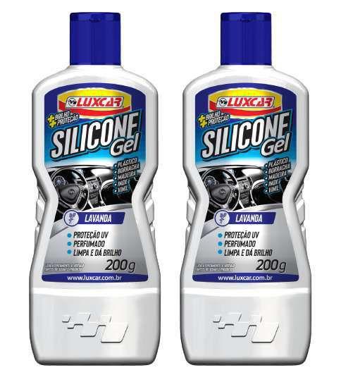 Imagem de 2 Silicone Gel Lavanda 200g Luxcar  