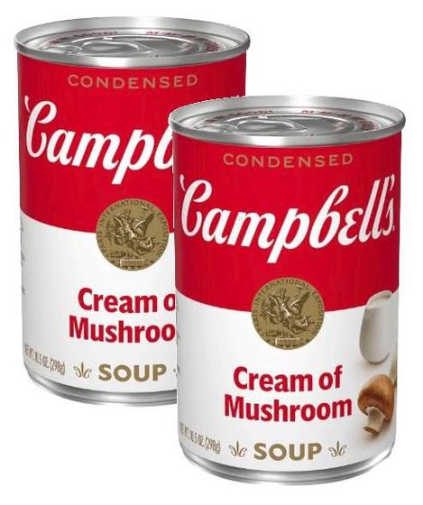 Imagem de 2 Sopa Concentrada Creme de Cogumelos CAMPBELL'S Lata 298G