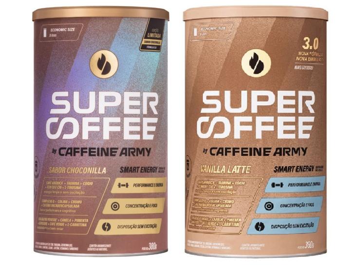 2 Super Coffee 3.0 Café 380g - Pré Treino - Caffeine Army - Cafeína ...