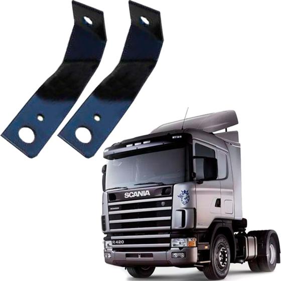 Imagem de 2 Suportes Para Antena Px Dianteiro Frontal Parabrisa Scania Carona Motorista