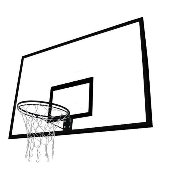 Imagem de 2 Tabelas de Basket Oficial 1,80 x 1,20 com Aro e Rede Sports Mania
