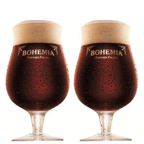 Imagem de 2 Taças de cerveja Bohemia Escura 400ml - Embalagem Individual