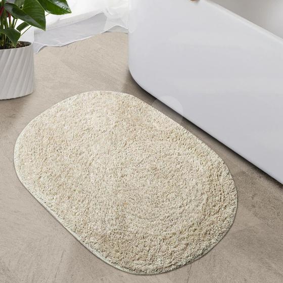 Imagem de 2 Tapete Banheiro Lavabo Algodão Absorvente Macio Mtmf 40x60