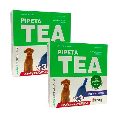 Imagem de 2 Tea Pipeta 1,3ml Antiparasitário Cães 5,1 Até 1kg 3pipetas
