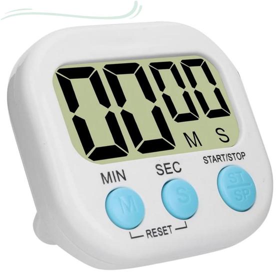 Imagem de 2 Timer Digital Temporizador Cronômetro Cozinha Relógio Imã