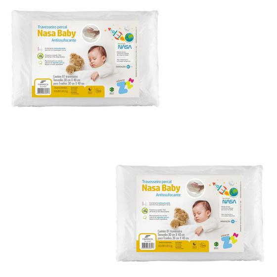 Imagem de 2 Travesseiros Espuma Nasa Viscoelástica - Para Bebês