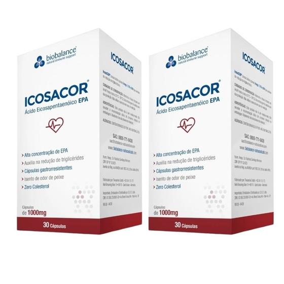 Imagem de 2 Un Icosacor Biobalance De 30 Cáps Grastrorresistentes Cada
