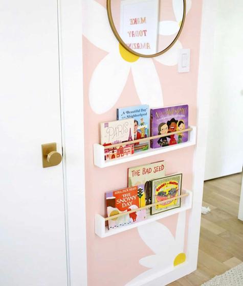 Imagem de 2 Unidades -  Prateleira infantil Decorativa para Livros e Brinquedos Dulce Slim Duo MDF 