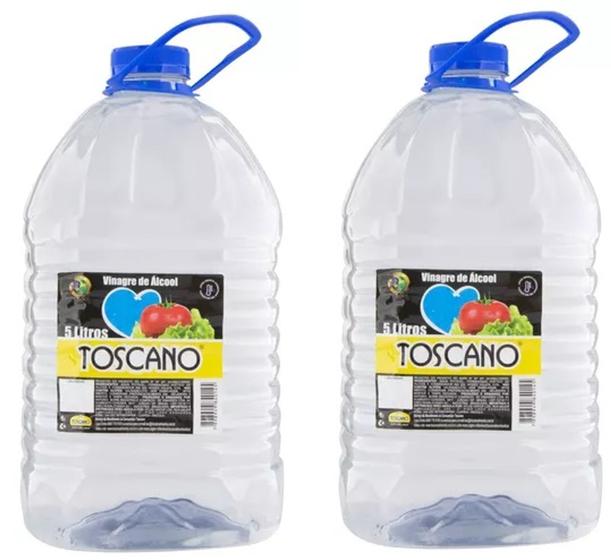 2 Vinagres De Álcool Toscano 5 Litros Galão Branco Menor preço em 2 Vinagres De Álcool Toscano 5 Litros Galão Branco