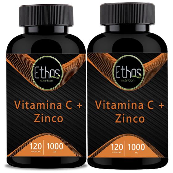 Imagem de 2 Vitamina C  com Zinco 1000mg - 240 Cápsulas 