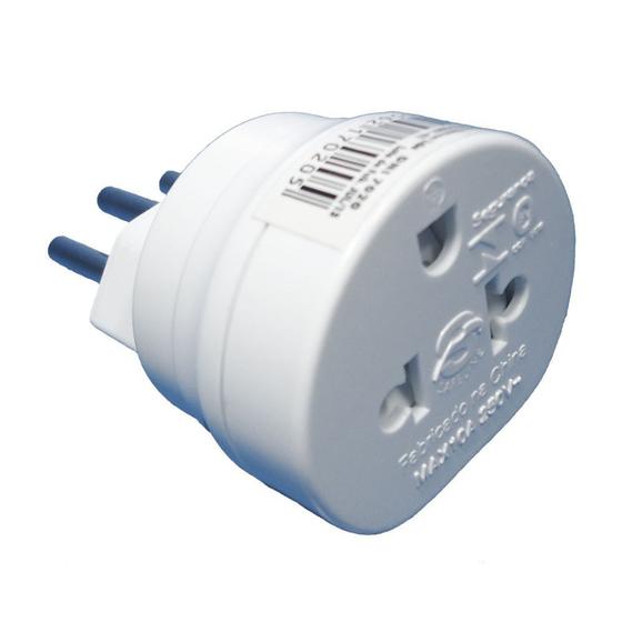 20 Adaptadores Universais 3 Pinos - DNI 7020 Menor preço em 20 Adaptadores Universais 3 Pinos - DNI 7020