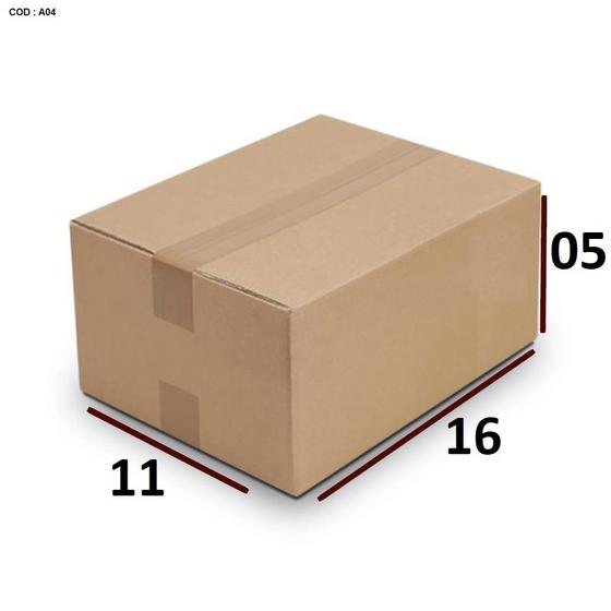 Imagem de 20 Caixas de Papelão 16 x 11 x 05 para Envios Correios Sedex E-commerce