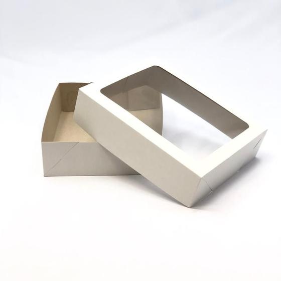 20 Caixas De Presente 24x19x6: Com Visor / Tampa E Fundo - Kaiambá Artefatos de Papéis Ltda Imagem de 20 Caixas De Presente 24x19x6: Com Visor / Tampa E Fundo