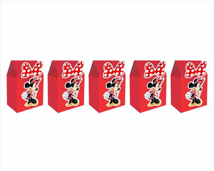 Imagem de 20 Caixinhas MILK para doces minnie vermelha