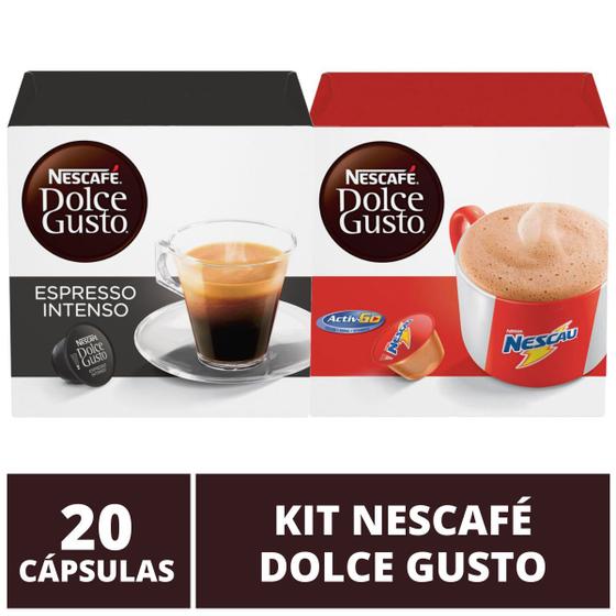 Imagem de 20 Capsulas Dolce Gusto, Capsula Café Espresso E Nescau