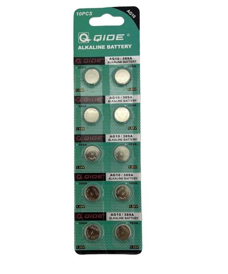 20 Cartela Com 10 Un Bateria Moeda 389A Alkaline Battery - Qide ...