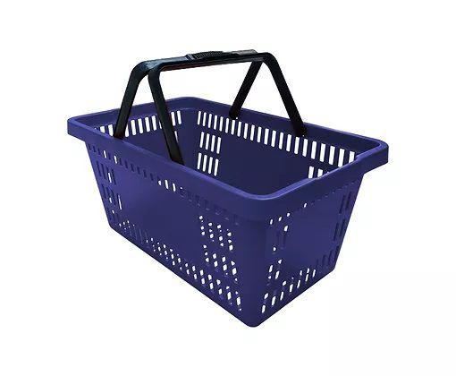 Imagem de 20 Cestas Cestinhas de Compras Reforçada Para Mercado Supermercado 16Lts