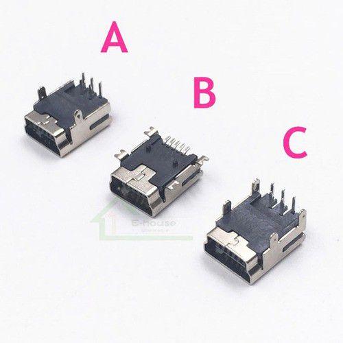 Imagem de 20 Conector Mini Usb Fêmea 5 Pinos Solda Smd Controle De Ps3