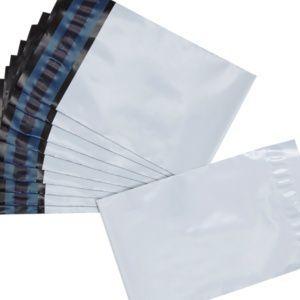 Imagem de 20 Envelope Plástico 20x30/19x25/12x18 Cm Segurança Branco Com Lacre Correios Sedex 20 Envelopes