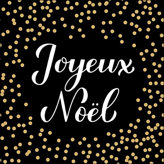 Imagem de 20 Guardanapos para Decoupage Ambiente Natal  Joyeux Noël Preto/dourado