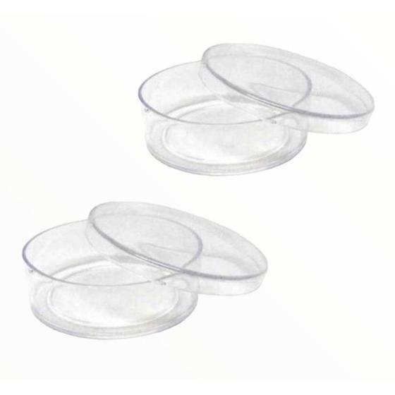 Imagem de 20 Latinhas transparetes 4cm Cristal Acrilico resistênte