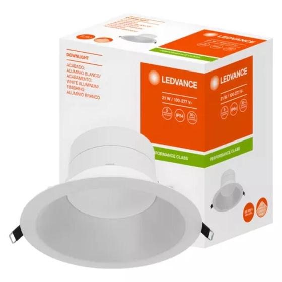 Imagem de 20 Luminárias Led Embutir Redondo 40w Bivolt Ledvance Osram