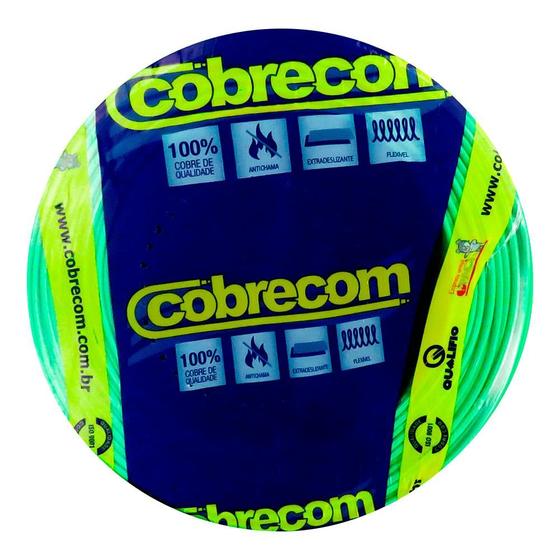 Imagem de 20 metros cabo flexivel 6 mm2 vd cobrecom