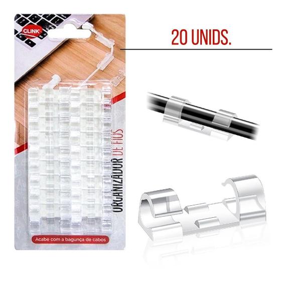 20 Organizador Clips Adesivo Fixador Para Cabos E Fios Passador de Fios Menor preço em 20 Organizador Clips Adesivo Fixador Para Cabos E Fios Passador de Fios