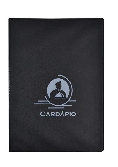 Imagem de 20 Pasta Cardápio C/4bolsas Pvc - Acp