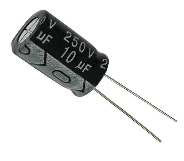 Imagem de 20 PÇS - CAPACITOR ELETROLITICO 10X250V - 10UF X 250V - 105º